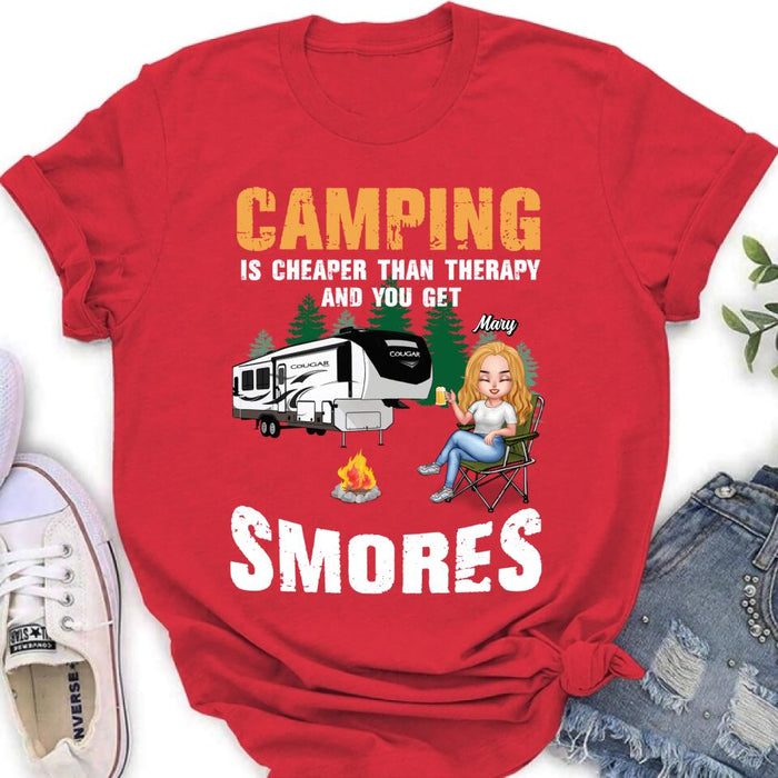 Custom Personalized Camping Shirt - Upto 4 People - Best Gift For Camping Lovers