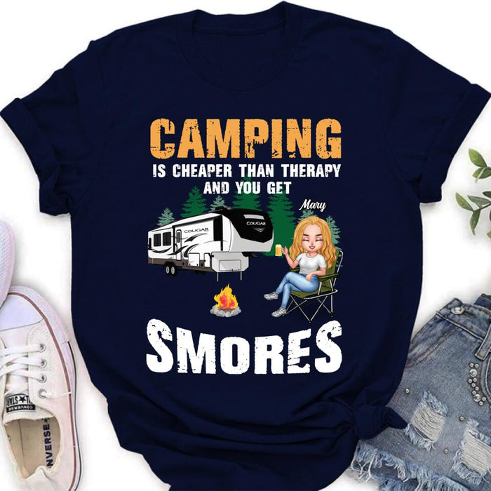 Custom Personalized Camping Shirt - Upto 4 People - Best Gift For Camping Lovers