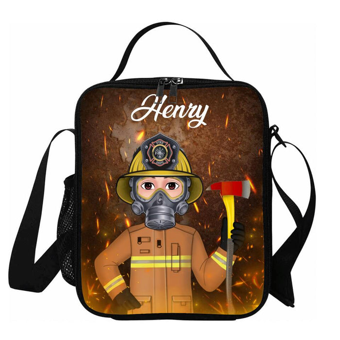 Custom Personalized Firefighter Bag Sets - Gift Idea For Kids/ Firefighter Lovers