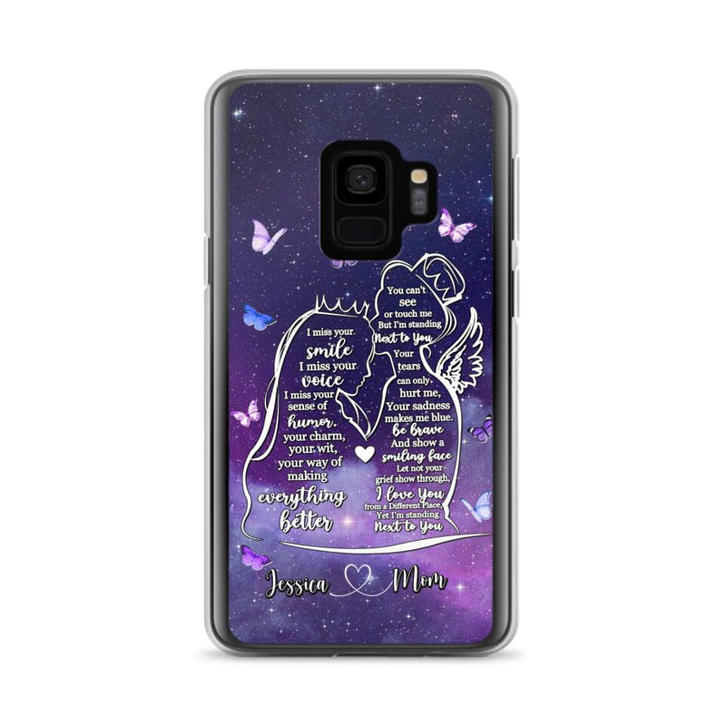 Custom Personalized Memorial Mom Phone Case - Gift Idea For Mom/Daughter - I'm Standing Next To You - Cases For iPhone & Samsung
