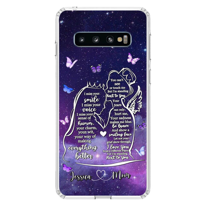 Custom Personalized Memorial Mom Phone Case - Gift Idea For Mom/Daughter - I'm Standing Next To You - Cases For iPhone & Samsung