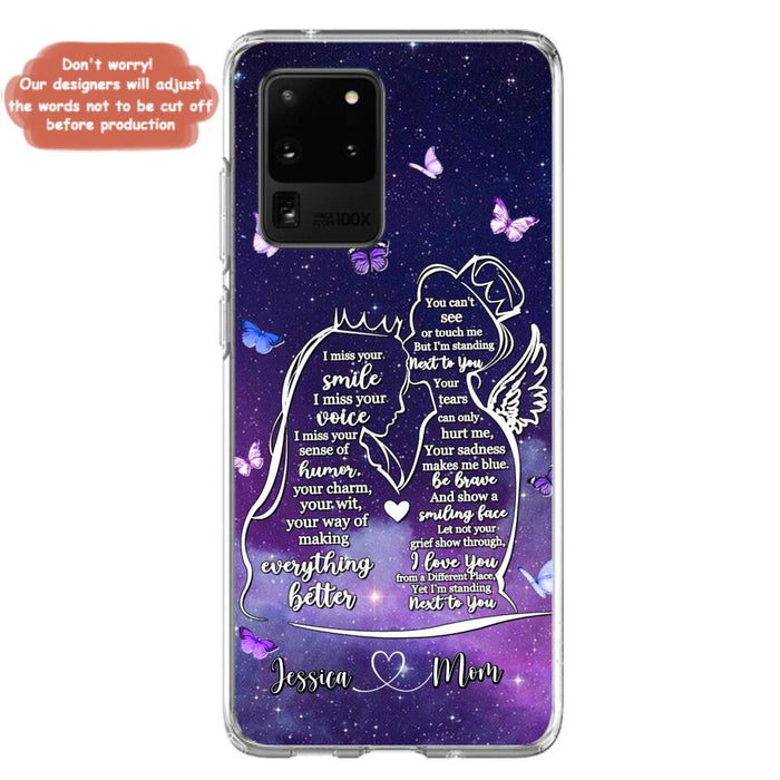 Custom Personalized Memorial Mom Phone Case - Gift Idea For Mom/Daughter - I'm Standing Next To You - Cases For iPhone & Samsung