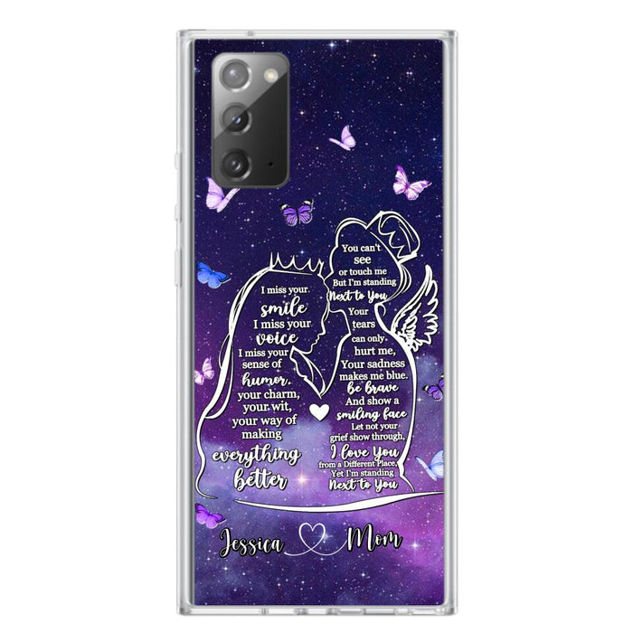 Custom Personalized Memorial Mom Phone Case - Gift Idea For Mom/Daughter - I'm Standing Next To You - Cases For iPhone & Samsung