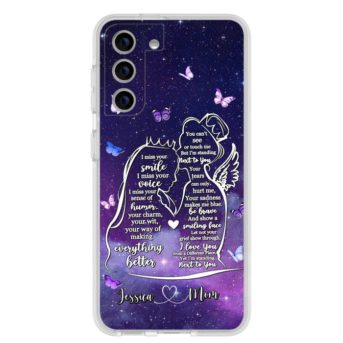 Custom Personalized Memorial Mom Phone Case - Gift Idea For Mom/Daughter - I'm Standing Next To You - Cases For iPhone & Samsung