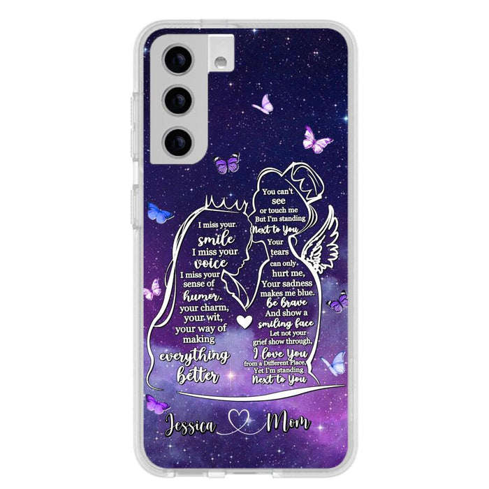 Custom Personalized Memorial Mom Phone Case - Gift Idea For Mom/Daughter - I'm Standing Next To You - Cases For iPhone & Samsung