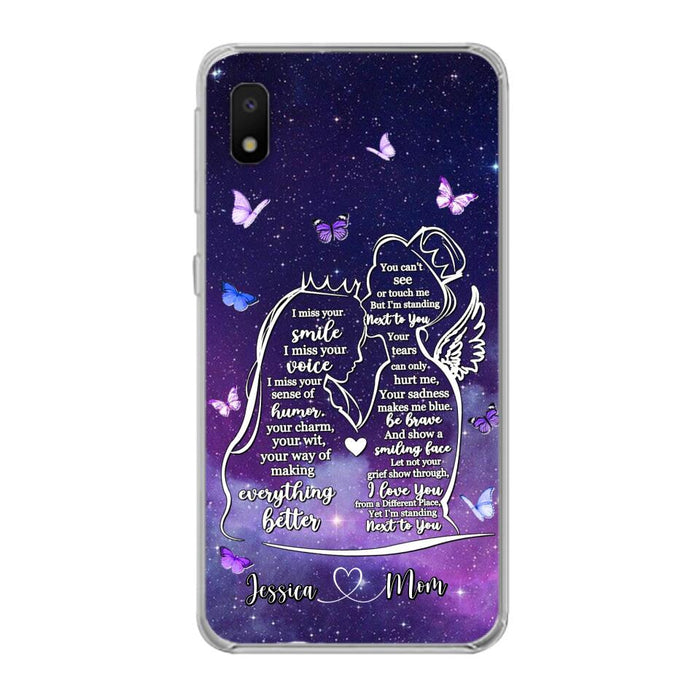 Custom Personalized Memorial Mom Phone Case - Gift Idea For Mom/Daughter - I'm Standing Next To You - Cases For iPhone & Samsung