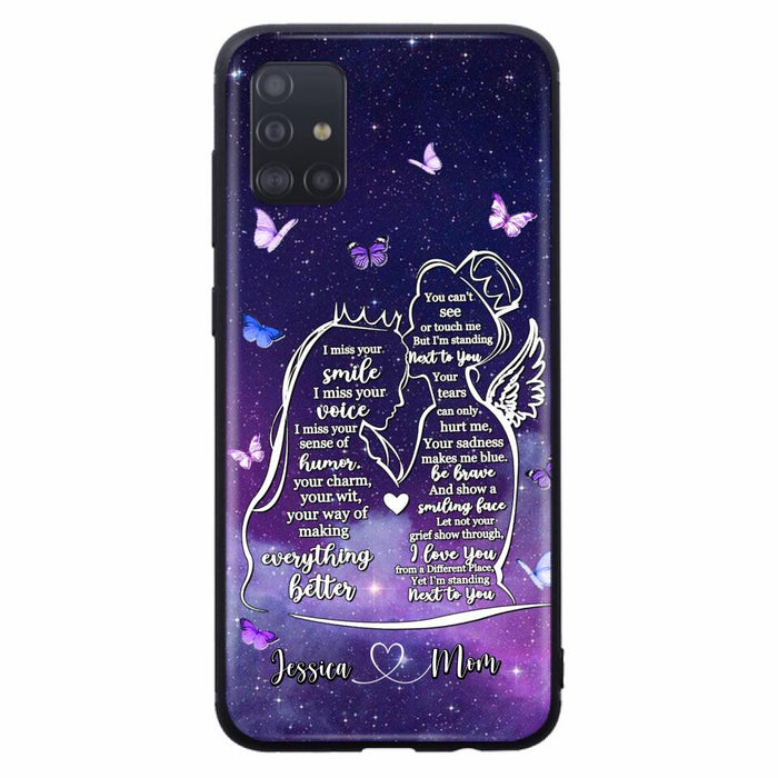 Custom Personalized Memorial Mom Phone Case - Gift Idea For Mom/Daughter - I'm Standing Next To You - Cases For iPhone & Samsung