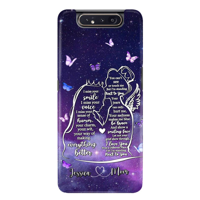 Custom Personalized Memorial Mom Phone Case - Gift Idea For Mom/Daughter - I'm Standing Next To You - Cases For iPhone & Samsung