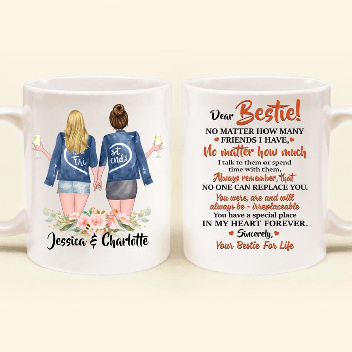 Custom Personalized Dear Bestie Coffee Mug - Gift Idea For Friend/ Bestie - You Have A Special Place In My Heart Forever