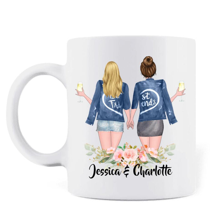 Custom Personalized Dear Bestie Coffee Mug - Gift Idea For Friend/ Bestie - You Have A Special Place In My Heart Forever