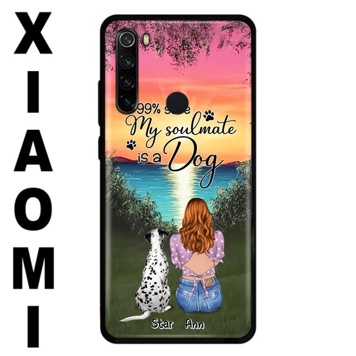 Custom Personalized Dog Mom Phone Case - Up to 4 Dogs - Gift Idea For Dog Lover - Just A Girl Who Loves Dogs - Case For Xiaomi, Oppo And Huawei