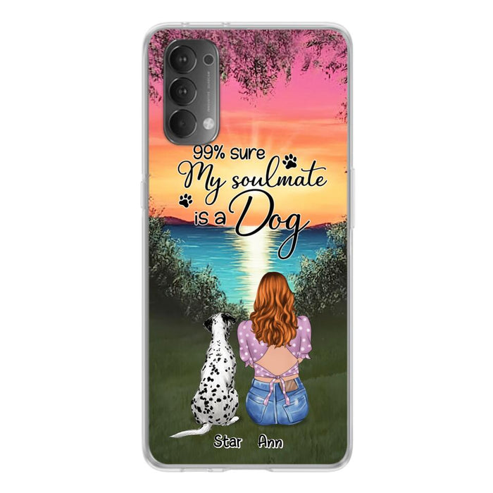 Custom Personalized Dog Mom Phone Case - Up to 4 Dogs - Gift Idea For Dog Lover - Just A Girl Who Loves Dogs - Case For Xiaomi, Oppo And Huawei