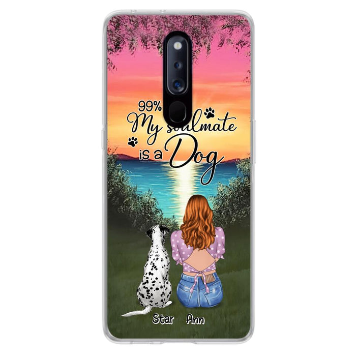 Custom Personalized Dog Mom Phone Case - Up to 4 Dogs - Gift Idea For Dog Lover - Just A Girl Who Loves Dogs - Case For Xiaomi, Oppo And Huawei