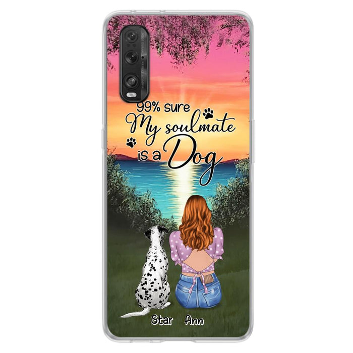 Custom Personalized Dog Mom Phone Case - Up to 4 Dogs - Gift Idea For Dog Lover - Just A Girl Who Loves Dogs - Case For Xiaomi, Oppo And Huawei