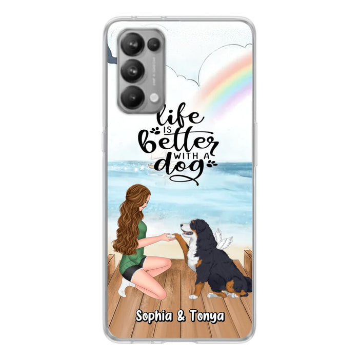 Custom Personalized Dog Mom Phone Case - Gift Idea For Dog Lovers - Life Is Better With A Dog - Case for Xiaomi, Huawei & Oppo