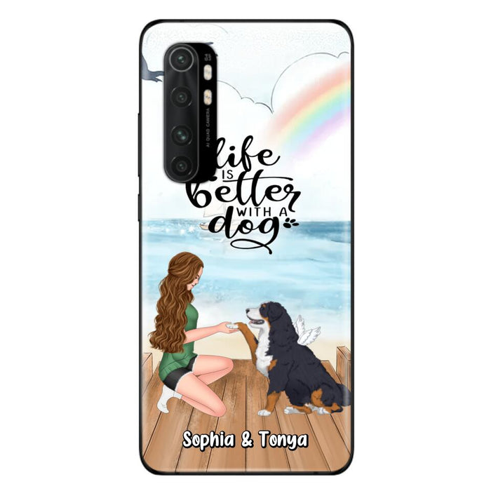 Custom Personalized Dog Mom Phone Case - Gift Idea For Dog Lovers - Life Is Better With A Dog - Case for Xiaomi, Huawei & Oppo