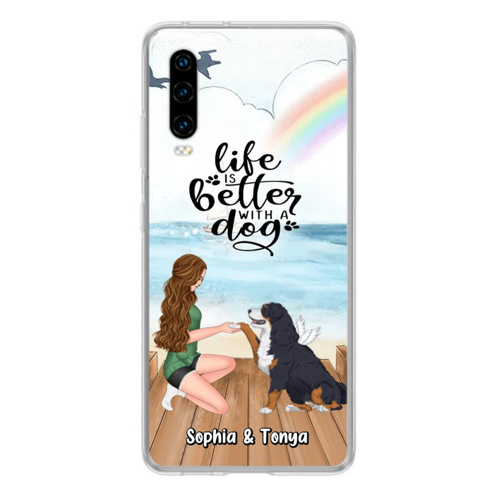 Custom Personalized Dog Mom Phone Case - Gift Idea For Dog Lovers - Life Is Better With A Dog - Case for Xiaomi, Huawei & Oppo