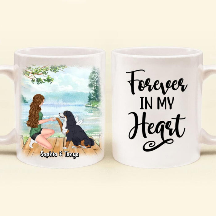 Custom Personalized Dog Mom Mug - Gift Idea For Dog Lovers - Forever In My Heart