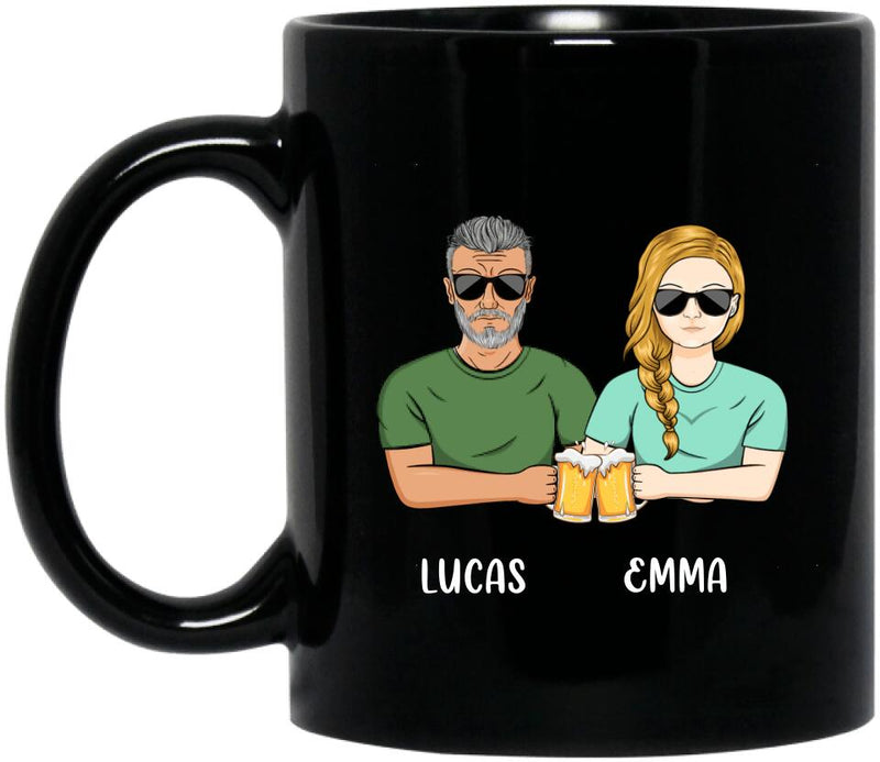 Personalized Black Coffee Mug - Gift Idea From Dad to Daughter/Gift Idea For Father's Day - My Daughter Is A Huge Pain In The Ass