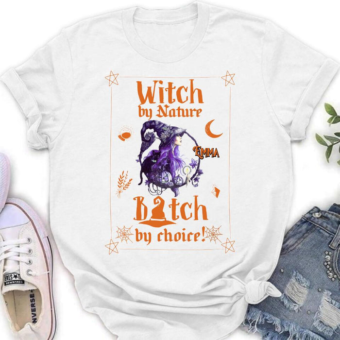 Custom Personalized Witch Shirt - Halloween Gift Idea For Friends