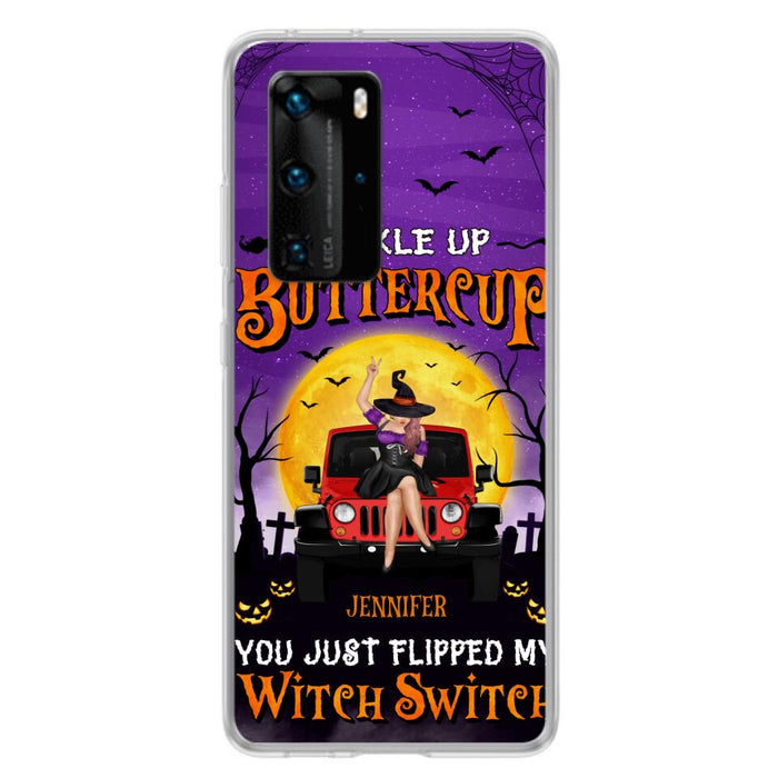 Custom Personalized Off-road Witch Phone Case - Halloween Gift Idea For Friends/Off-road Lovers - Case for Huawei, Xiaomi & Oppo