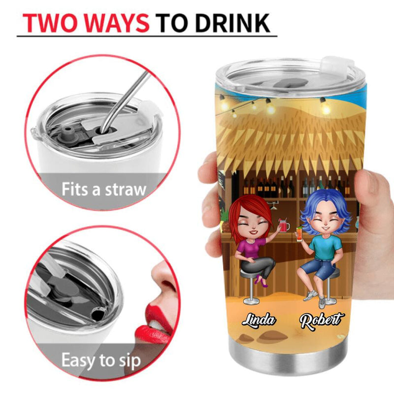 Personalized Friends Tumbler - Up to 4 People - Gift Idea For Friends - Friends And Alcohol