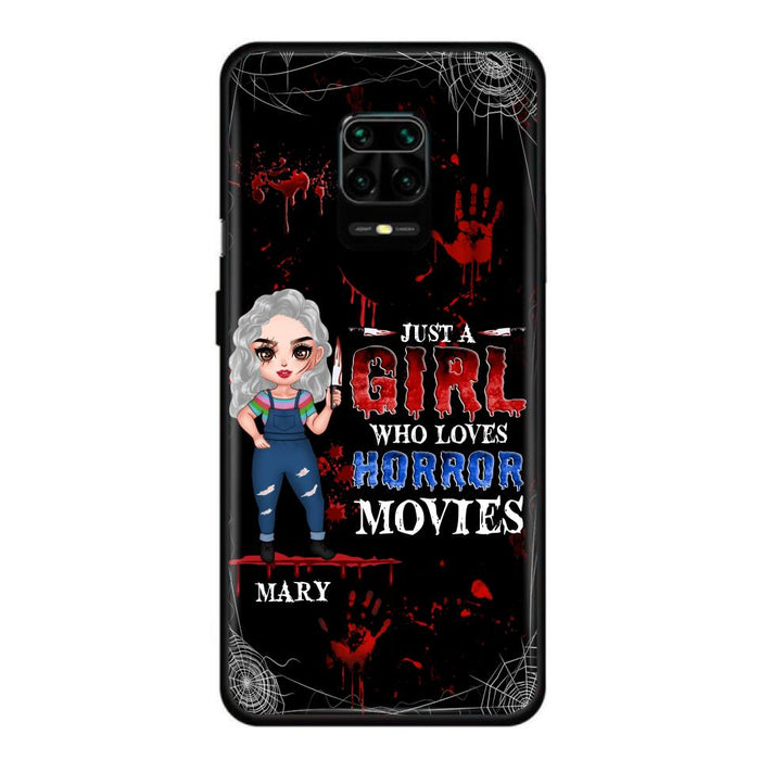 Custom Personalized Halloween Phone Case for Xiaomi/Huawei/Oppo - Gift Idea For Halloween - Just A Girl Who Loves Horror Movies