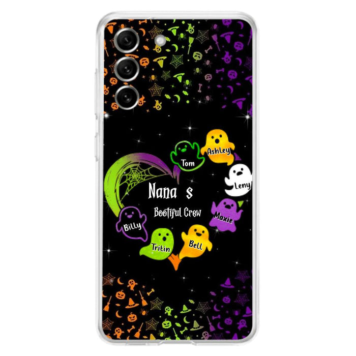 Custom Personalized Nana's Bootiful Crew iPhone/Samsung Case - Halloween gift for Grandma - Up to 7 Grandkids