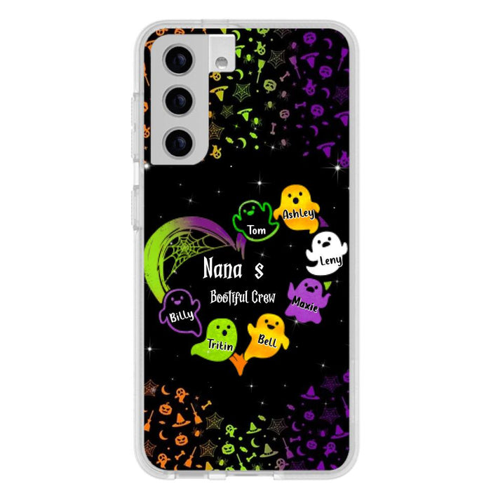 Custom Personalized Nana's Bootiful Crew iPhone/Samsung Case - Halloween gift for Grandma - Up to 7 Grandkids