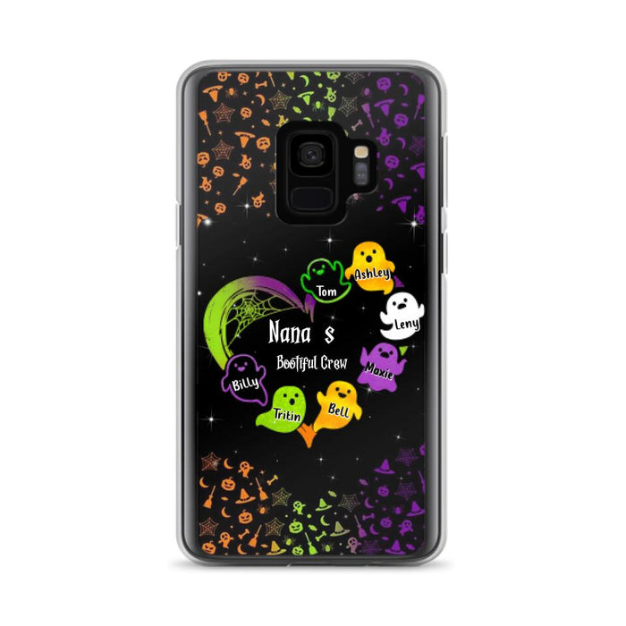 Custom Personalized Nana's Bootiful Crew iPhone/Samsung Case - Halloween gift for Grandma - Up to 7 Grandkids