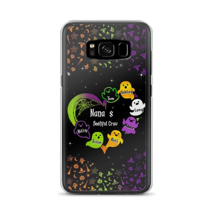 Custom Personalized Nana's Bootiful Crew iPhone/Samsung Case - Halloween gift for Grandma - Up to 7 Grandkids