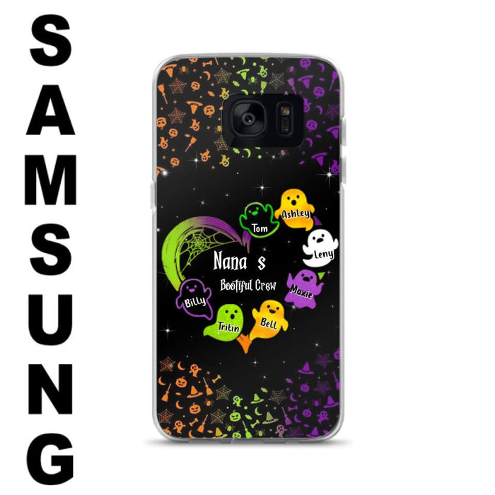 Custom Personalized Nana's Bootiful Crew iPhone/Samsung Case - Halloween gift for Grandma - Up to 7 Grandkids