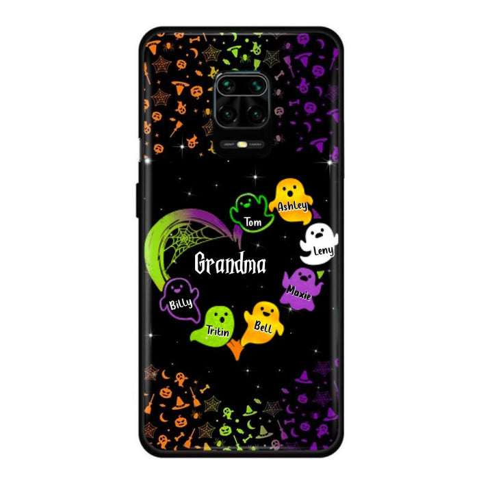 Custom Personalized Grandma and Grandkids Ghost Oppo/Xiaomi/Huawei Case - Halloween gift for Grandma - Up to 7 Grandkids