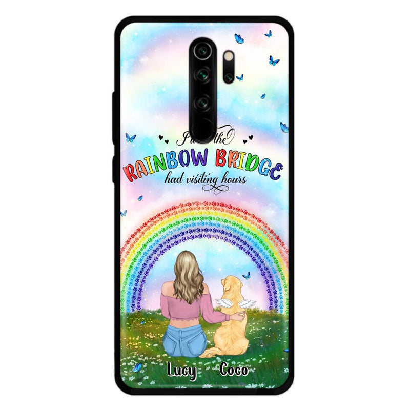 Personalized Dog, Cat Memorial Phone Case - Up to 4 Pets - Memorial Gift For Dog/Cat Lover - I Wish The Rainbow Bridge Had Visiting Hours - Case For Xiaomi, Oppo And Huawei