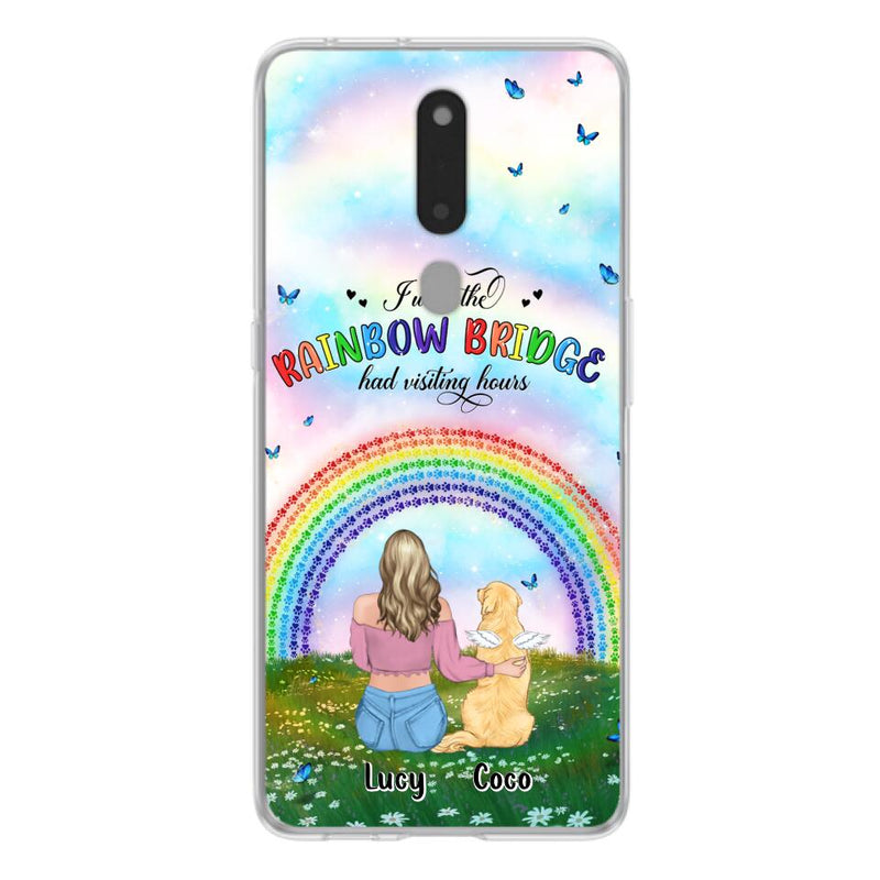 Personalized Dog, Cat Memorial Phone Case - Up to 4 Pets - Memorial Gift For Dog/Cat Lover - I Wish The Rainbow Bridge Had Visiting Hours - Case For Xiaomi, Oppo And Huawei