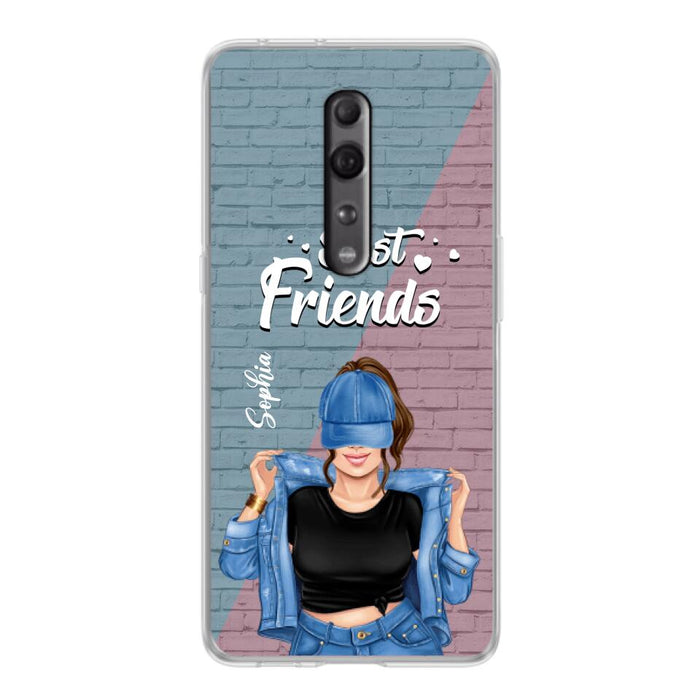 Custom Personalized Besties Phone Case - Gift For Friends/ Besties - Best Friends Forever And Ever - Case For Xiaomi, Oppo And Huawei