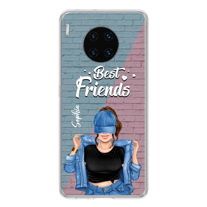 Custom Personalized Besties Phone Case - Gift For Friends/ Besties - Best Friends Forever And Ever - Case For Xiaomi, Oppo And Huawei