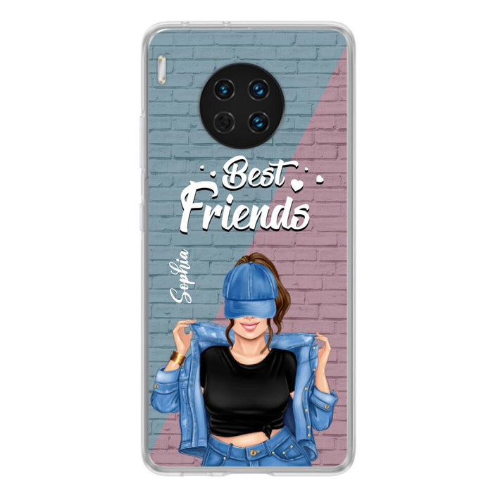 Custom Personalized Besties Phone Case - Gift For Friends/ Besties - Best Friends Forever And Ever - Case For Xiaomi, Oppo And Huawei