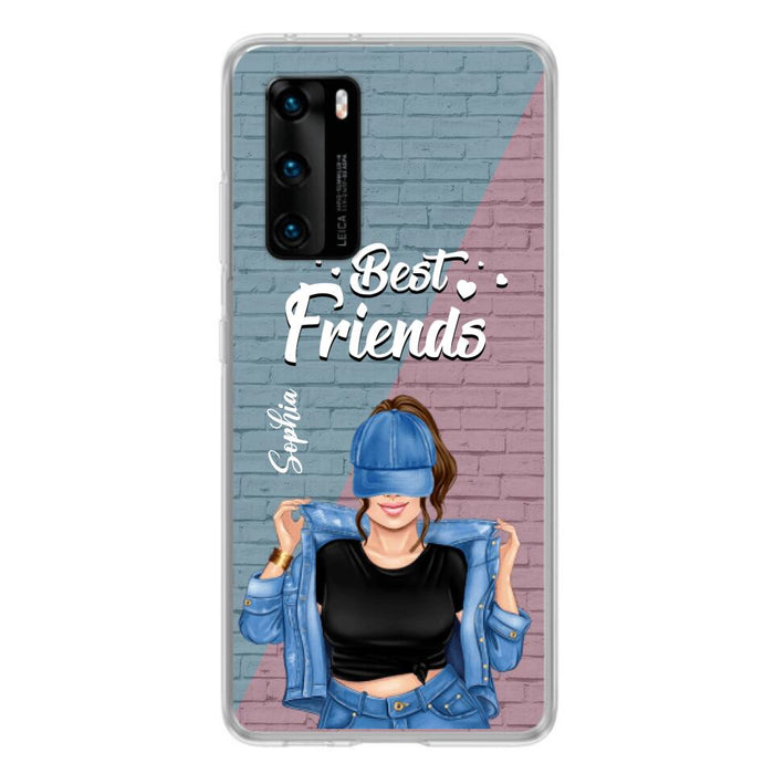 Custom Personalized Besties Phone Case - Gift For Friends/ Besties - Best Friends Forever And Ever - Case For Xiaomi, Oppo And Huawei