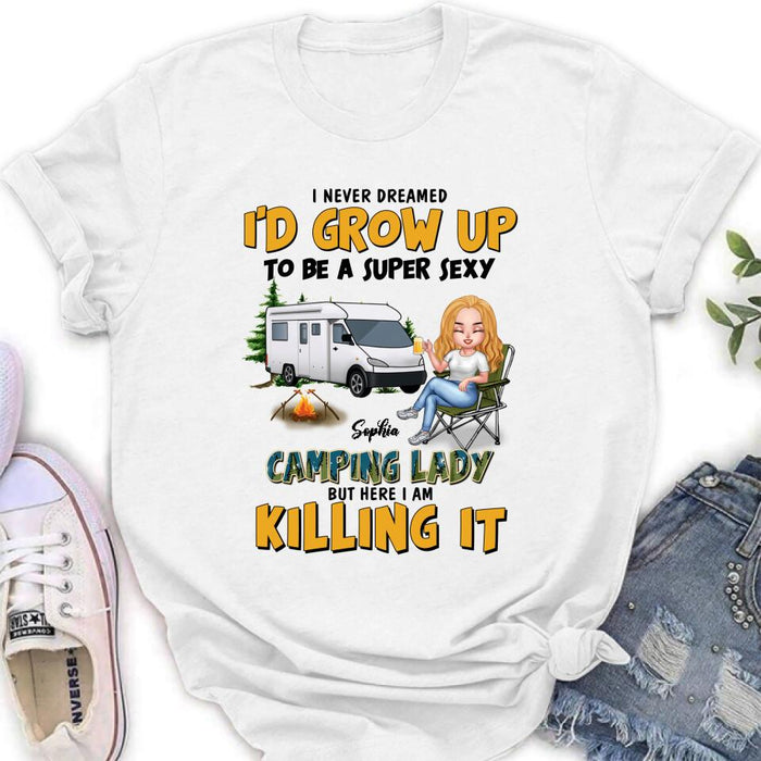 Custom Personalized Camping Queen Shirt - Gift Idea For Camping Lover - Camping Queen Classy Sassy And A Bit Smart Assy