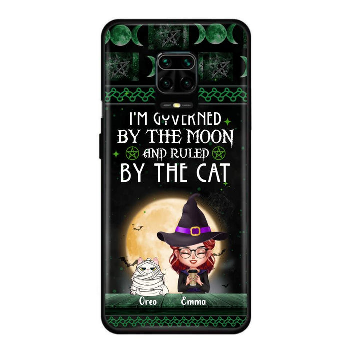 Custom Personalized Cats Witch Phone Case - Halloween Gift For Cat Lover - Governed By The Moon, Ruled By The Cats - Case For Xiaomi, Oppo And Huawei