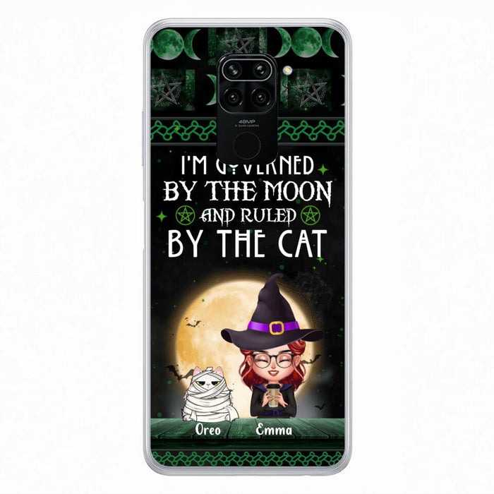 Custom Personalized Cats Witch Phone Case - Halloween Gift For Cat Lover - Governed By The Moon, Ruled By The Cats - Case For Xiaomi, Oppo And Huawei