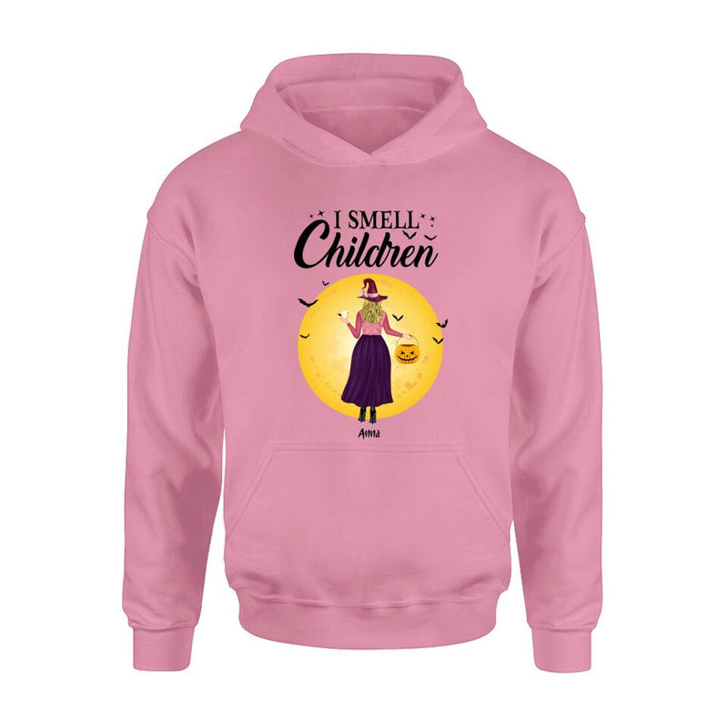 Personalized Halloween Girls Shirt/Hoodie - Halloween Gift For Friends/Besties - I Smell Children