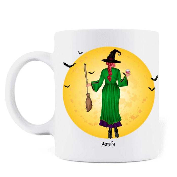 Custom Personalized Halloween Girls Coffee Mug - Gift Idea For Halloween/ Friends - Damn, Damn, Damn! Double Damn