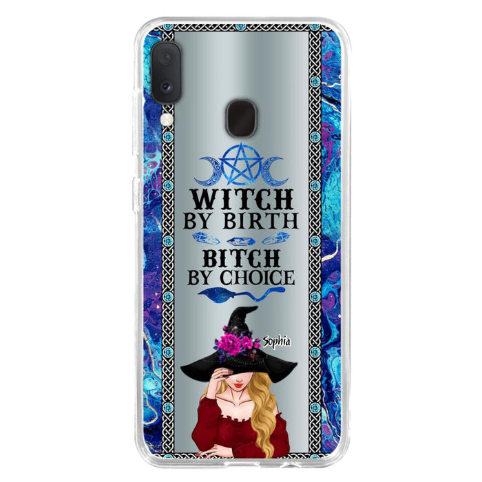 Custom Personalized Witch Phone Case for iPhone and Samsung - Gift Idea For Halloween - Witch By Birth, Bitch By Choice
