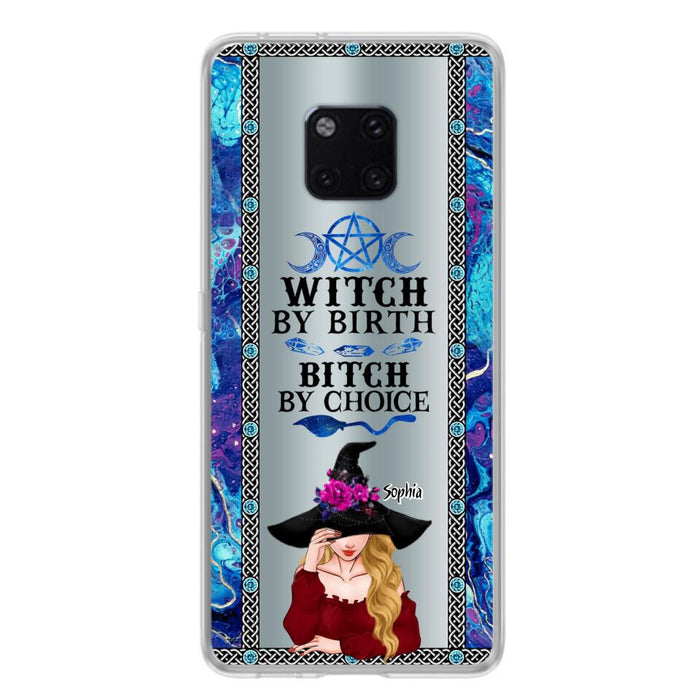 Custom Personalized Witch Phone Case for Xiaomi/ Oppo/ Huawei - Gift Idea For Halloween - Witch By Birth, Bitch By Choice