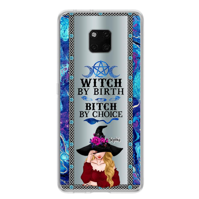 Custom Personalized Witch Phone Case for Xiaomi/ Oppo/ Huawei - Gift Idea For Halloween - Witch By Birth, Bitch By Choice