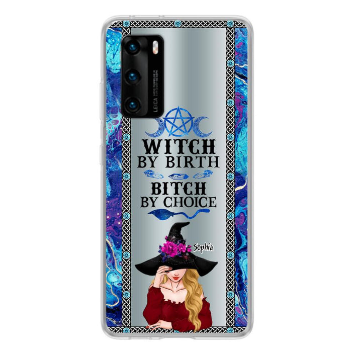 Custom Personalized Witch Phone Case for Xiaomi/ Oppo/ Huawei - Gift Idea For Halloween - Witch By Birth, Bitch By Choice