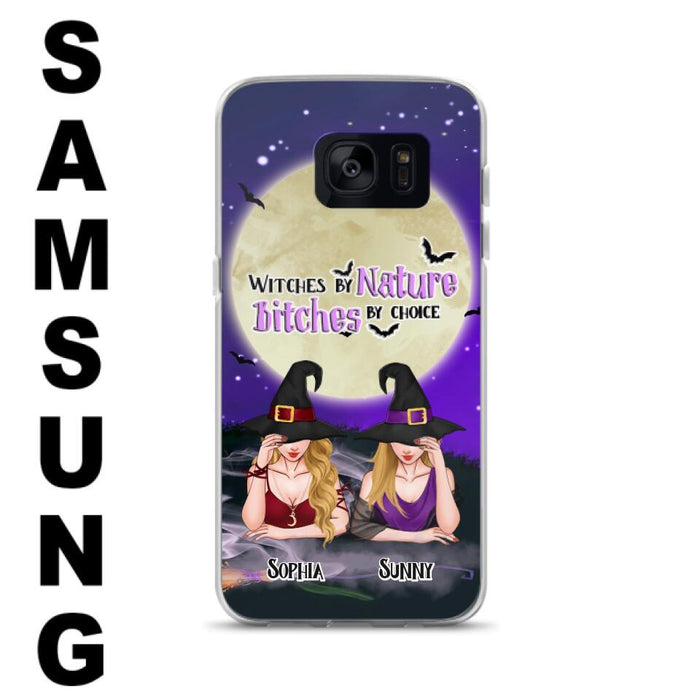 Custom Personalized Witches Phone Case for iPhone and Samsung - Gift Idea For Halloween/ Bestie - Witches By Nature Bitches By Choice