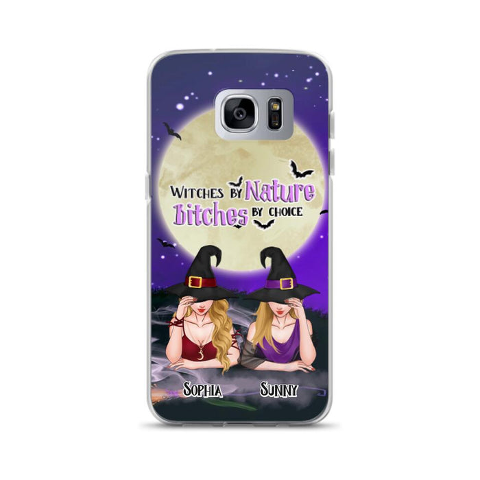 Custom Personalized Witches Phone Case for iPhone and Samsung - Gift Idea For Halloween/ Bestie - Witches By Nature Bitches By Choice